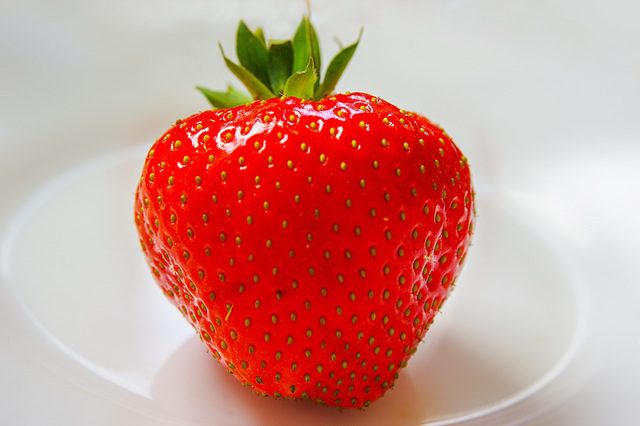 Strawberry on Plate