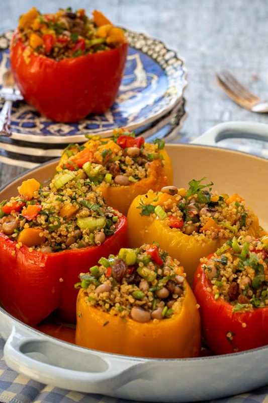 Mexican Vegan Stuffed Peppers