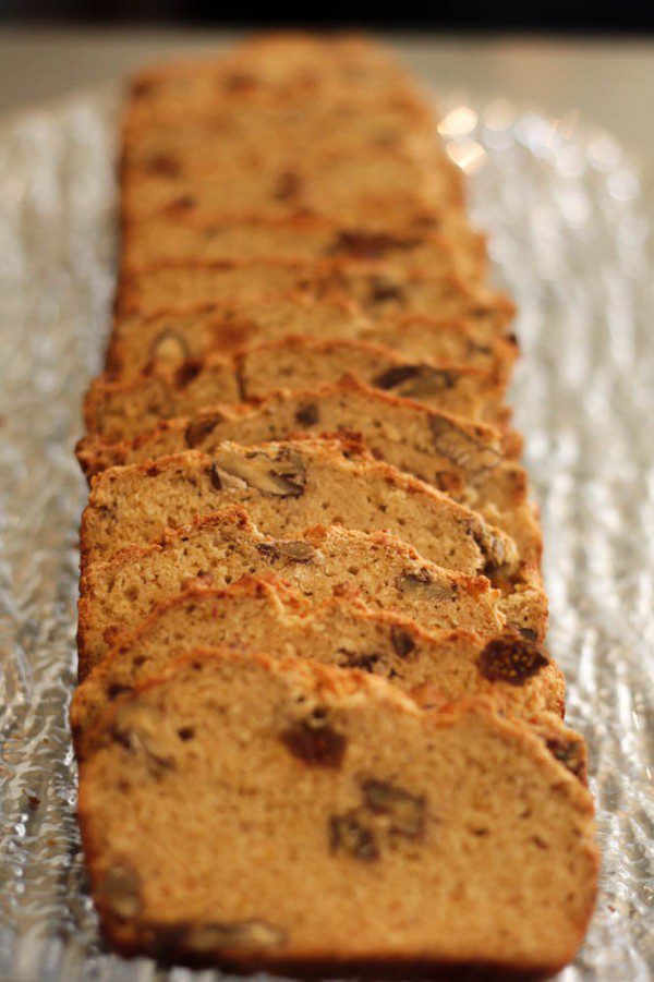 Gluten Free Fig and Walnut Bread