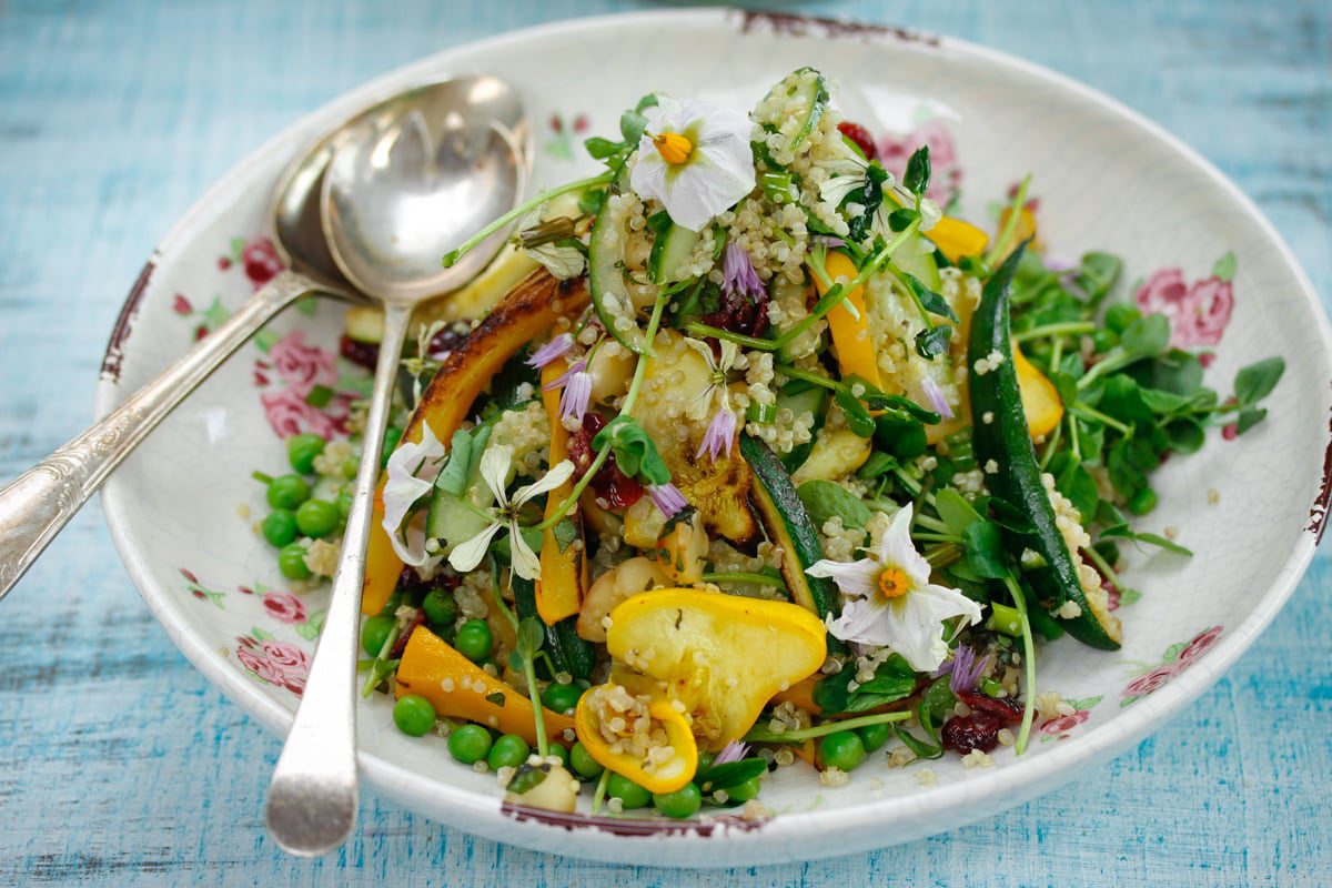 Summer Squash, Petit Pois & Quinoa Salad