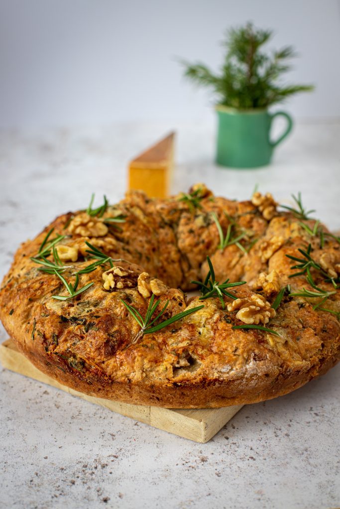 Blue Cheese, Walnut and Herb Soda Bread