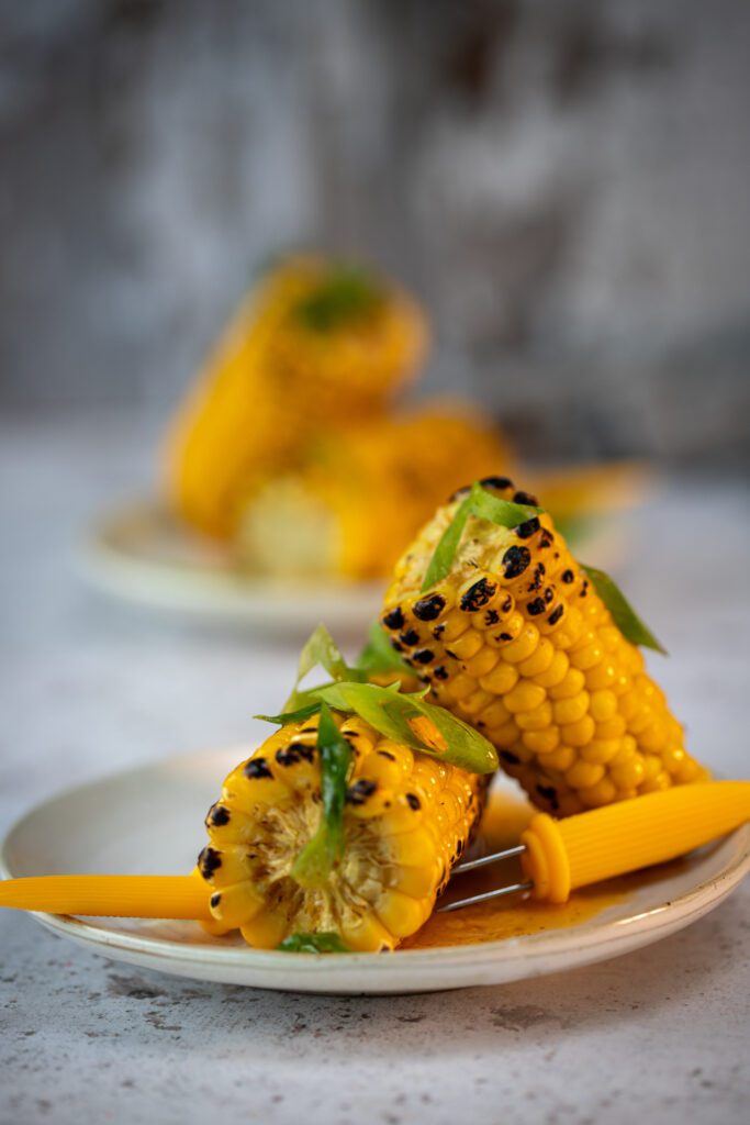 Corn on the Cob with Garlic, Smoked Paprika and Spring Onion Butter