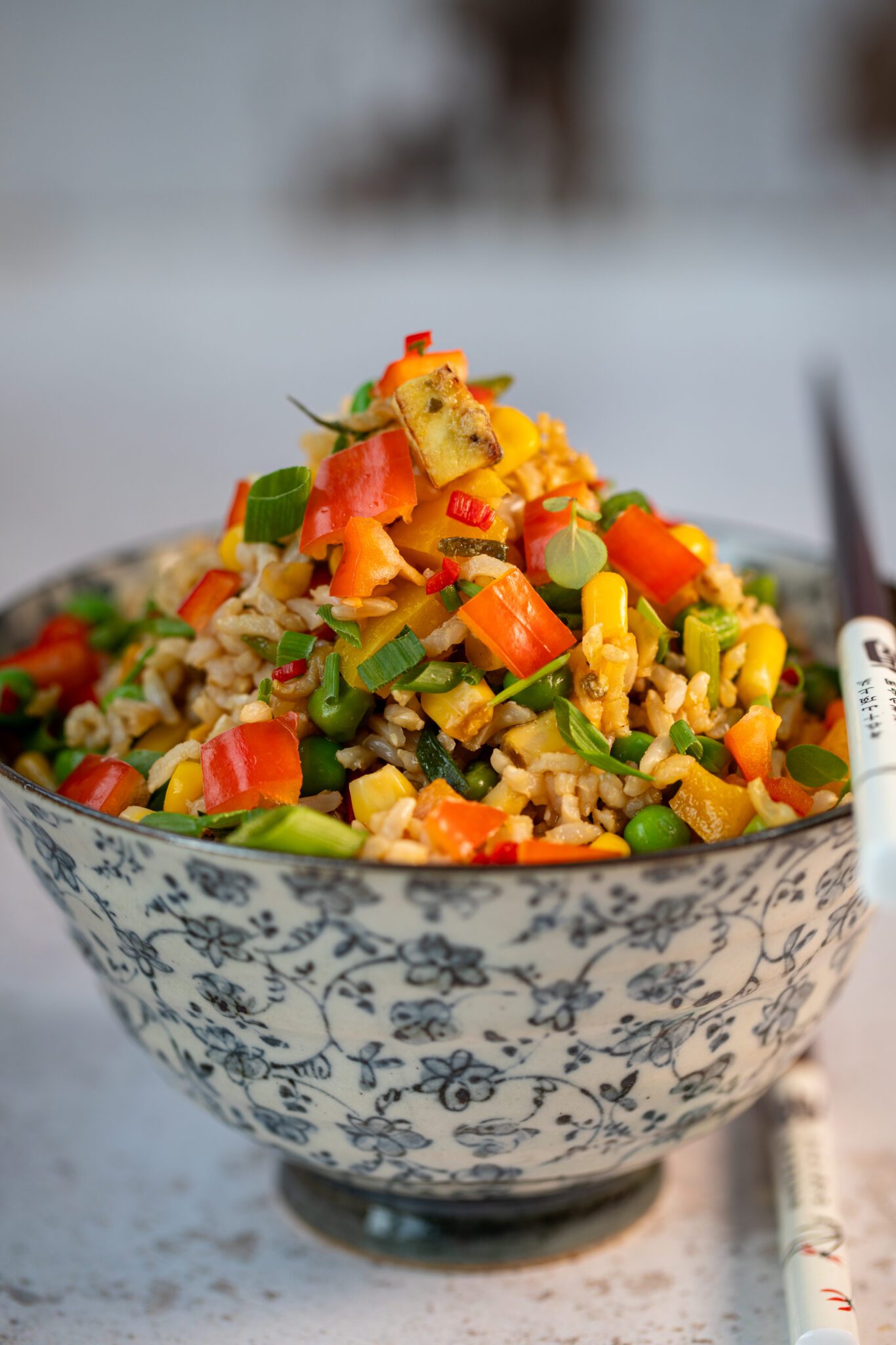 Tofu Fried Wholemeal Brown Rice