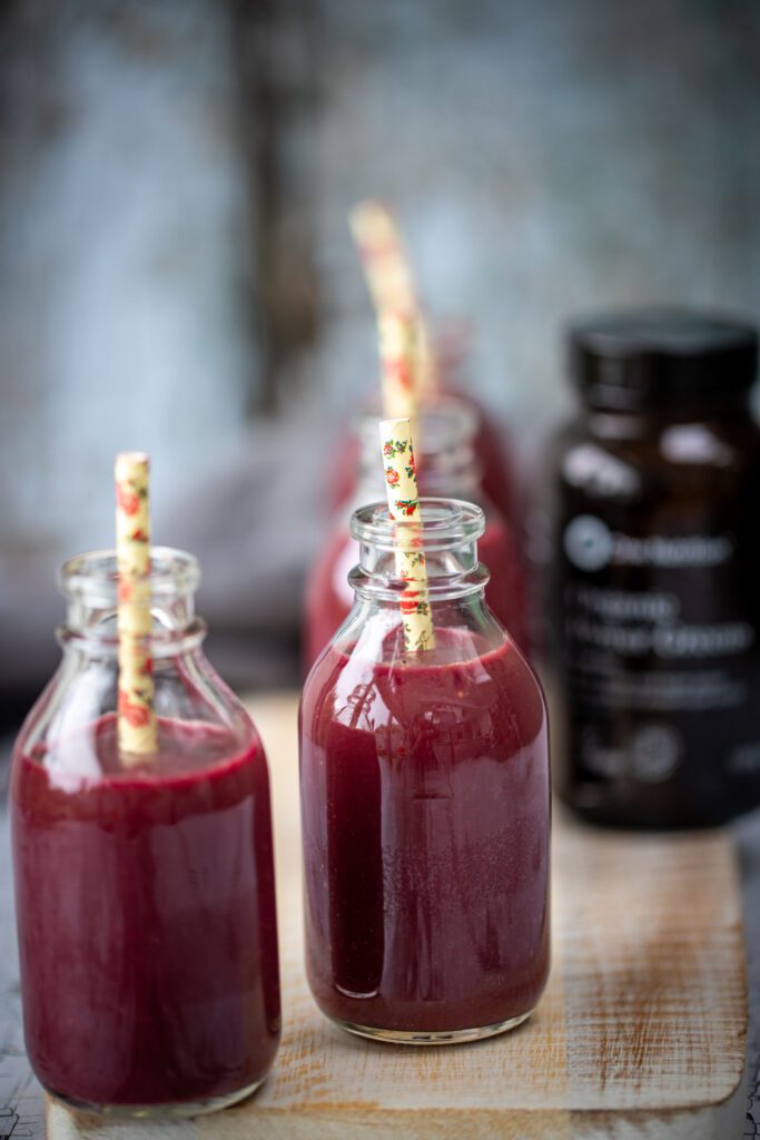 Powergreens beet and Banana smoothie