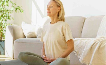 Older Lady Practicing Mindful Self-Compassion